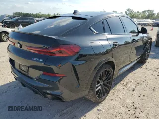 2023 BMW X6 M50i with VIN 5UXCY8C02P9N58629, listed as a Copart auction lot 66108284 with 17,871 mi miles and Salvage Title. Bid and sale history available at carsss.com. Image 3.