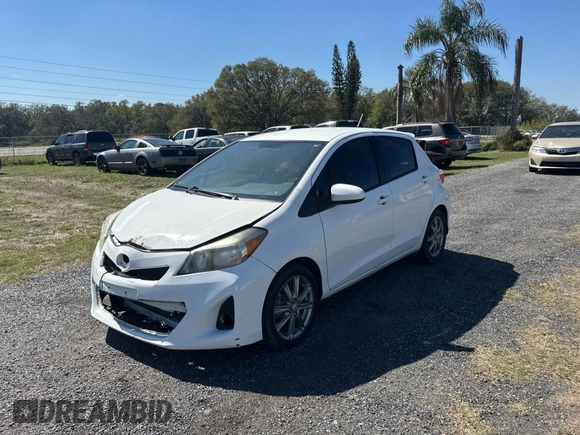2012 Toyota Yaris L with VIN JTDKTUD36CD523080, listed as a Copart auction lot 47273925 with 134,041 mi miles and Clean Title. Bid and sale history available at carsss.com. Image 2.