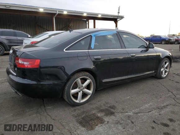 2010 Audi A6 with VIN WAUBVAFB9AN069697, listed as a Copart auction lot 52449595 with 97,110 mi miles and Salvage title. Bid and sale history available at DreamBid. Image 3.