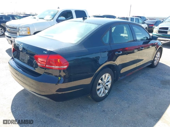 2015 Volkswagen Passat 1.8T S with VIN 1VWAT7A37FC002037, listed as a IAAI auction lot 41616615 with 174,493 mi miles. Bid and sale history available at carsss.com. Image 4.