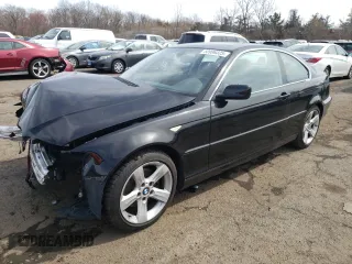 2004 BMW 3 Series 325Ci with VIN WBABD33454JY98329, listed as a Copart auction lot 50996325 with 107,386 mi miles and Salvage Title. Bid and sale history available at carsss.com. Image 1.