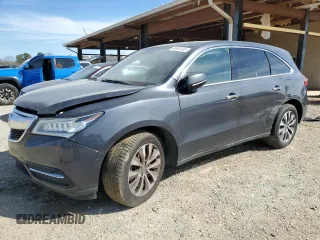 2014 Acura MDX Tech Pkg with VIN 5FRYD3H44EB016998, listed as a Copart auction lot 49667405 with 133,856 mi miles and Salvage Title. Bid and sale history available at carsss.com. Image 1.