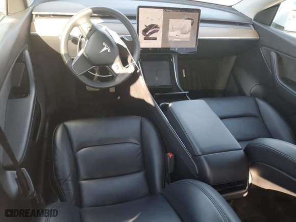 2020 Tesla Model Y Long Range with VIN 5YJYGDEE3LF047491, listed as a Copart auction lot 47182805 with 93,476 mi miles and Non Repairable. Bid and sale history available at carsss.com. Image 8.