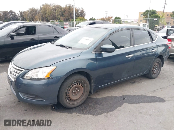 2014 Nissan Sentra S with VIN 3N1AB7AP6EY268974, listed as a IAAI auction lot 42159041 with 130,588 mi miles and . Bid and sale history available at DreamBid. Image 2.
