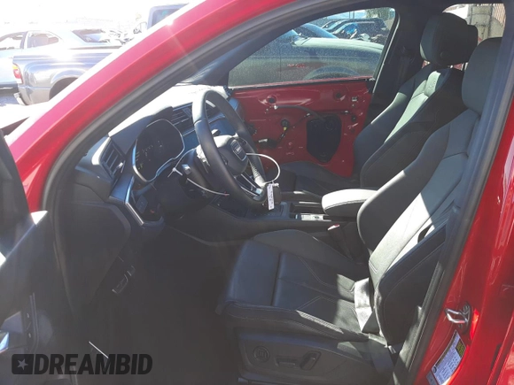 2020 Audi Q3 S line Prestige with VIN WA1FECF32L1123080, listed as a Copart auction lot 43293943 with 22,037 mi miles. Bid and sale history available at carsss.com. Image 7.