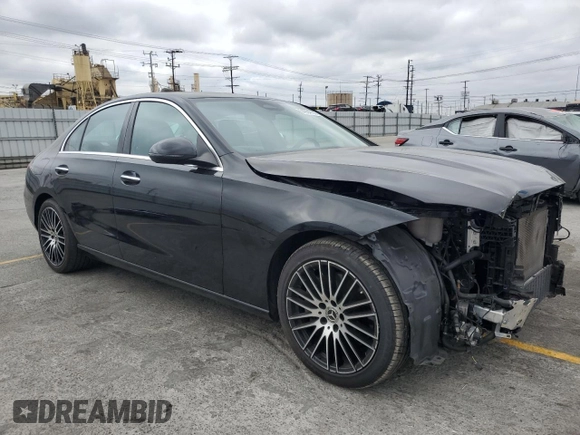 2023 Mercedes-Benz C 300 with VIN W1KAF4GB9PR093775, listed as a Copart auction lot 54954735 with 28,495 mi miles and Salvage title. Bid and sale history available at DreamBid. Image 4.