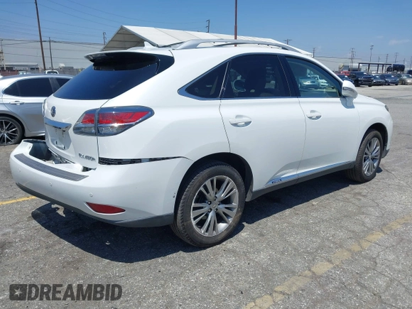 2013 Lexus RX 450h with VIN JTJBC1BAXD2059429, listed as a IAAI auction lot 42181781 with 188,825 mi miles and . Bid and sale history available at DreamBid. Image 4.