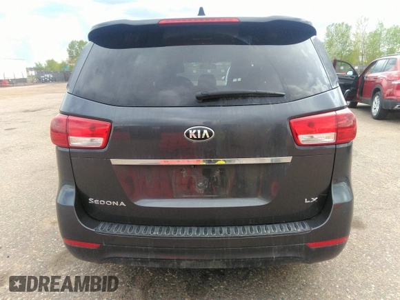 2017 Kia Sedona LX with VIN KNDMB5C18H6218659, listed as a IAAI auction lot 42135552 with 157,263 mi miles. Bid and sale history available at carsss.com. Image 16.