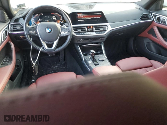 2023 BMW 4 Series 430i xDrive with VIN WBA73AV07PFP38922, listed as a Copart auction lot 42783635 with 16,846 mi miles and Salvage title. Bid and sale history available at DreamBid. Image 8.