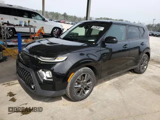 2020 Kia Soul EX with VIN KNDJ33AUXL7049281, listed as a Copart auction lot 48439185 with 75,123 mi miles and Clean Title. Bid and sale history available at carsss.com. Image 1.