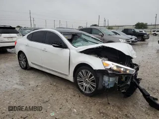 2016 Kia Cadenza Premium with VIN KNALN4D76G5217981, listed as a Copart auction lot 69538064 with 154,305 mi miles and Salvage Title. Bid and sale history available at carsss.com. Image 4.