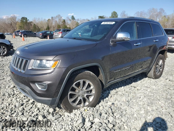 2015 Jeep Grand Cherokee Limited with VIN 1C4RJEBG8FC763693, listed as a Copart auction lot 50702405 with 126,709 mi miles and Salvage Title. Bid and sale history available at carsss.com. Image 1.