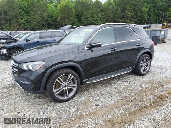 2020 Mercedes-Benz GLE 450 with VIN 4JGFB5KE5LA021446, listed as a Copart auction lot 56061505 with 112,531 mi miles and Salvage title. Bid and sale history available at DreamBid. Image 1.