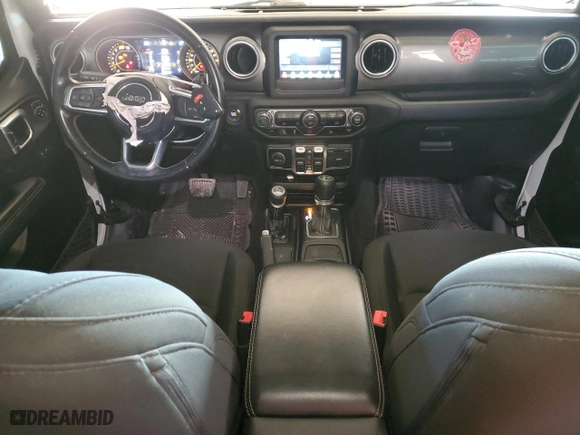 2020 Jeep Wrangler Unlimited Sahara with VIN 1C4HJXEN4LW277197, listed as a Copart auction lot 80848764 with 83,610 mi miles and Salvage Title. Bid and sale history available at carsss.com. Image 8.