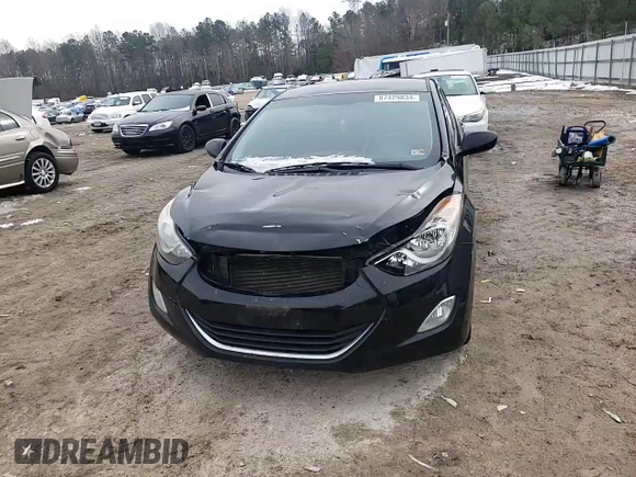 2013 Hyundai Elantra GLS z VIN KMHDH4AE2DU642595, wystawiony jako Copart lot #87429834 z przebiegiem Nie podano mil oraz Szkoda całkowita • Salvage title. Historia ofert i sprzedaży dostępna na DreamBid. Obrazek 11.