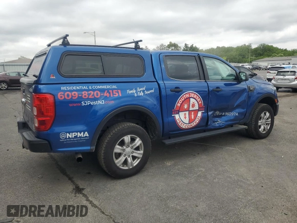 2020 Ford Ranger XL with VIN 1FTER4FHXLLA86940, listed as a Copart auction lot 58614045 with 77,249 mi miles and Salvage title. Bid and sale history available at DreamBid. Image 3.
