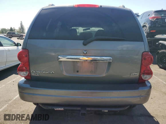 2005 Dodge Durango SLT z VIN 1D4HD48D15F621471, wystawiony jako Copart lot #74086164 z przebiegiem 185 162 mil mil oraz Szkoda całkowita • Salvage title. Historia ofert i sprzedaży dostępna na DreamBid. Obrazek 6.