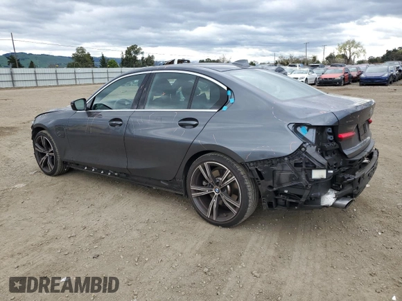 2021 BMW 3 Series 330e with VIN 3MW5P7J02M8B94208, listed as a Copart auction lot 48971455 with 22,228 mi miles and Salvage Title. Bid and sale history available at carsss.com. Image 2.