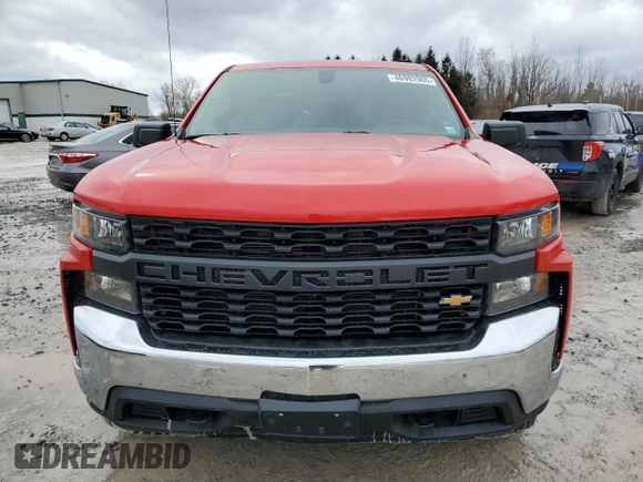 2021 Chevrolet Silverado 1500 Work Truck with VIN 1GCRYAEF0MZ357134, listed as a Copart auction lot 46982905 with Not Provided miles and Salvage Title. Bid and sale history available at DreamBid. Image 5.