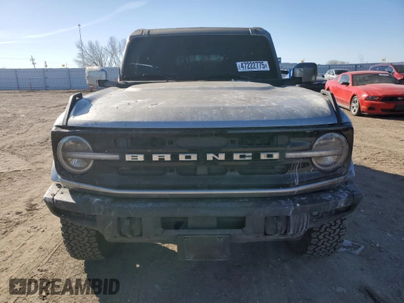 2022 Ford Bronco with VIN 1FMEE5DP5NLB21927, listed as a Copart auction lot 47222775 with 25,099 mi miles and Salvage Title. Bid and sale history available at carsss.com. Image 5.