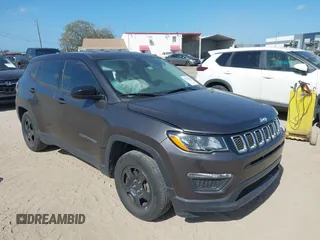 2018 Jeep Compass Sport with VIN 3C4NJCAB9JT133381, listed as a IAAI auction lot 41720816 with 26,584 mi miles. Bid and sale history available at carsss.com. Image 1.