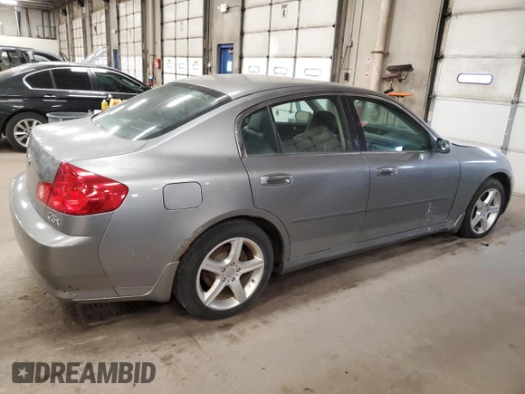 2005 Infiniti G35 with VIN JNKCV51F75M311695, listed as a Copart auction lot 53190435 with 158,464 mi miles and Clean Title. Bid and sale history available at carsss.com. Image 3.