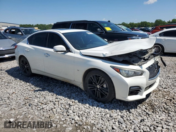 2014 Infiniti Q50 Premium z VIN JN1BV7AR0EM705108, wystawiony jako Copart lot #58990385 z przebiegiem 138 110 mil mil oraz Szkoda całkowita • Salvage title. Historia ofert i sprzedaży dostępna na DreamBid. Obrazek 4.