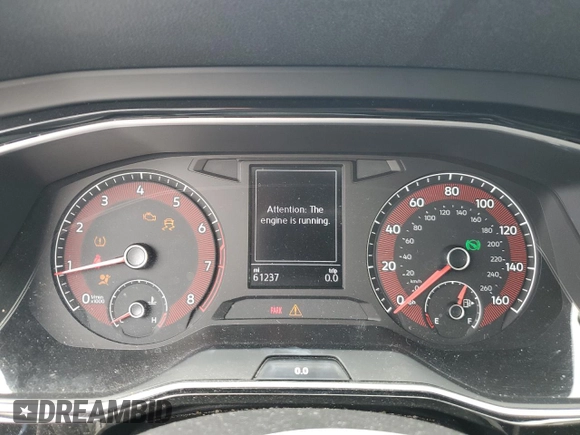 2021 Volkswagen Jetta S with VIN 3VWC57BU6MM025945, listed as a Copart auction lot 61498855 with 61,237 mi miles and Salvage title. Bid and sale history available at DreamBid. Image 9.