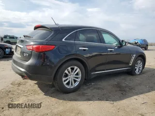 2017 Infiniti QX70 z VIN JN8CS1MU8HM142969, wystawiony jako Copart lot #50949945 z przebiegiem 99 664 mil mil oraz Szkoda całkowita • Salvage title. Historia ofert i sprzedaży dostępna na DreamBid. Obrazek 3.