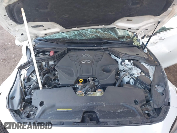 2020 Infiniti Q50 EDITION 30 with VIN JN1EV7APXLM201755, listed as a IAAI auction lot 41505386 with 52,316 mi miles and . Bid and sale history available at carsss.com. Image 10.