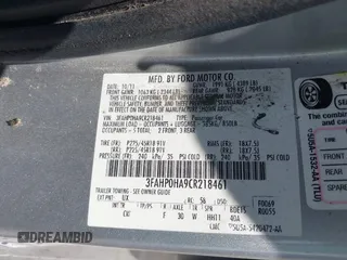 2012 Ford Fusion SE with VIN 3FAHP0HA9CR218461, listed as a IAAI auction lot 42315027 with 192,086 mi miles and . Bid and sale history available at DreamBid. Image 9.