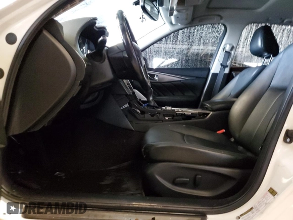 2017 Infiniti Q50 Signature Edition with VIN JN1EV7AP5HM739948, listed as a Copart auction lot 44012225 with 93,697 mi miles and Salvage Title. Bid and sale history available at DreamBid. Image 7.