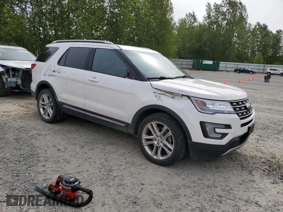 2016 Ford Explorer XLT with VIN 1FM5K8D84GGA10011, listed as a Copart auction lot 56242295 with 63,743 mi miles and Salvage Title. Bid and sale history available at DreamBid. Image 4.