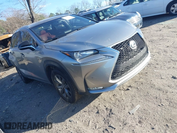 2016 Lexus NX 200t with VIN JTJYARBZ5G2047875, listed as a IAAI auction lot 41228224 with 176,567 mi miles. Bid and sale history available at carsss.com. Image 1.