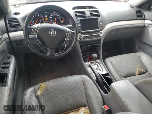 2008 Acura TSX Nav with VIN JH4CL969X8C002832, listed as a Copart auction lot 44171475 with 192,012 mi miles and Salvage Title. Bid and sale history available at carsss.com. Image 8.