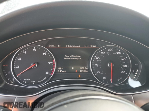 2016 Audi A6 Premium Plus with VIN WAUGFAFC0GN009716, listed as a Copart auction lot 56692645 with 82,189 mi miles and Salvage title. Bid and sale history available at DreamBid. Image 9.