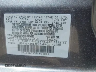 2024 Nissan Versa SR z VIN 3N1CN8FV9RL865083, wystawiony jako IAAI lot #42193458 z przebiegiem 5 774 mil mil oraz . Historia ofert i sprzedaży dostępna na DreamBid. Obrazek 9.