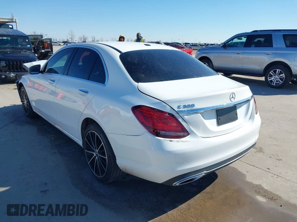 2021 Mercedes-Benz C 300 with VIN W1KWF8DB8MR631444, listed as a IAAI auction lot 41367085 with 36,845 mi miles and . Bid and sale history available at DreamBid. Image 3.