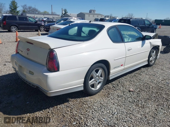 2004 Chevrolet Monte Carlo SS Supercharged with VIN 2G1WZ121749159033, listed as a IAAI auction lot 42054942 with 119,326 mi miles. Bid and sale history available at carsss.com. Image 4.