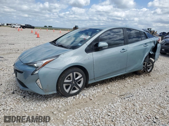 2017 Toyota Prius Two with VIN JTDKARFU5H3536196, listed as a Copart auction lot 53758985 with 116,757 mi miles and Salvage Title. Bid and sale history available at DreamBid. Image 1.