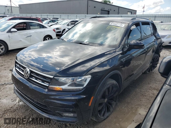 2021 Volkswagen Tiguan SE z VIN 3VV2B7AX5MM101739, wystawiony jako Copart lot #61442715 z przebiegiem 81 523 mil mil oraz Szkoda całkowita • Salvage title. Historia ofert i sprzedaży dostępna na DreamBid. Obrazek 1.