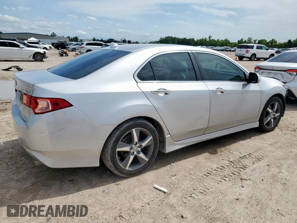 2013 Acura TSX Special Edition with VIN JH4CU2F84DC001116, listed as a Copart auction lot 58497705 with 29,432 mi miles and Salvage title. Bid and sale history available at DreamBid. Image 3.
