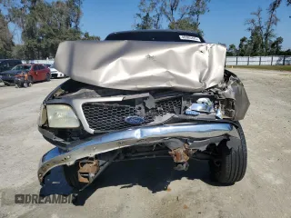 2002 Ford F-150 XL with VIN 1FTRF17212NB27543, listed as a Copart auction lot 46985425 with 0 mi miles and Salvage Title. Bid and sale history available at carsss.com. Image 5.