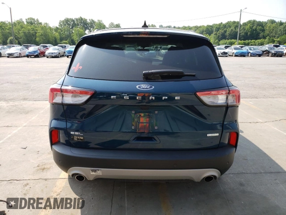 2020 Ford Escape SEL with VIN 1FMCU0H63LUA08628, listed as a Copart auction lot 60546095 with 33,439 mi miles and Salvage title. Bid and sale history available at DreamBid. Image 6.