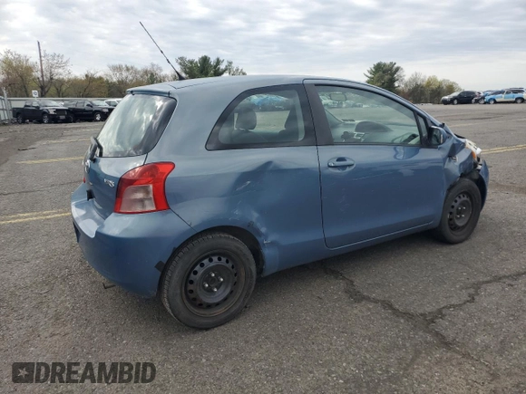 2007 Toyota Yaris with VIN JTDJT923475083016, listed as a Copart auction lot 52903115 with 127,280 mi miles and Salvage Title. Bid and sale history available at carsss.com. Image 3.