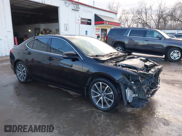 2015 Acura TLX Advance z VIN 19UUB3F72FA010258, wystawiony jako IAAI lot #41208796 z przebiegiem 158 125 mil mil oraz . Historia ofert i sprzedaży dostępna na DreamBid. Obrazek 1.
