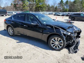 2017 Infiniti Q50 Premium with VIN JN1EV7AR1HM836145, listed as a Copart auction lot 53484675 with 121,706 mi miles and Salvage Title. Bid and sale history available at DreamBid. Image 4.