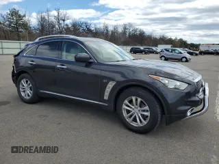 2017 Infiniti QX70 z VIN JN8CS1MU4HM142452, wystawiony jako Copart lot #53064715 z przebiegiem 55 181 mil mil oraz Szkoda całkowita • Salvage title. Historia ofert i sprzedaży dostępna na DreamBid. Obrazek 4.