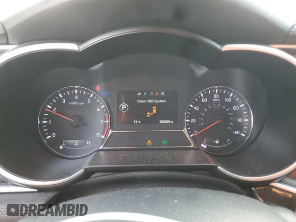 2015 Kia Optima SXL Turbo with VIN 5XXGR4A65FG427518, listed as a Copart auction lot 53642715 with 96,384 mi miles and Salvage Title. Bid and sale history available at DreamBid. Image 9.