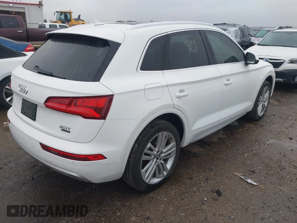 2018 Audi Q5 Premium Plus with VIN WA1BNAFY8J2006741, listed as a IAAI auction lot 40931932 with 84,088 mi miles and . Bid and sale history available at DreamBid. Image 4.